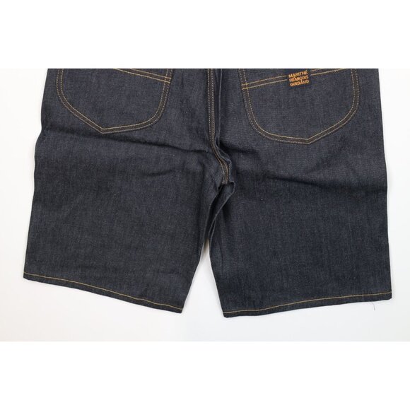 NOS Vtg 90s Marithe Francois Girbaud Mens 33 Baggy Denim Jean Shorts Raw Blue - Picture 10 of 10